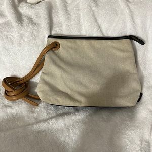 Vasic New York leather trim handbag